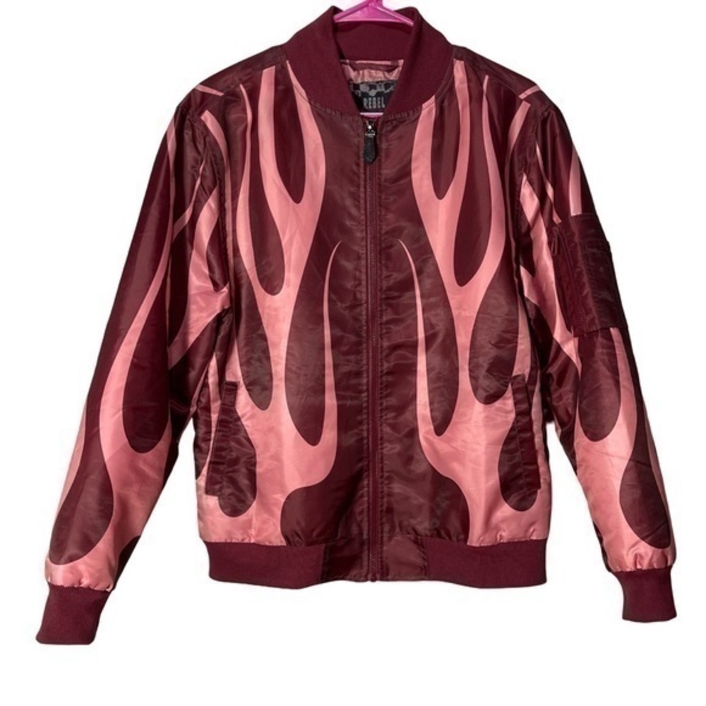 NWT Rebel Vengeance Auburn Flame Water Resistant Jacket Full Zip MENS SIZE S
